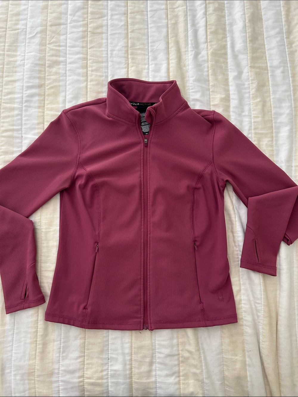 Spyder Pink Active Zip Jacket